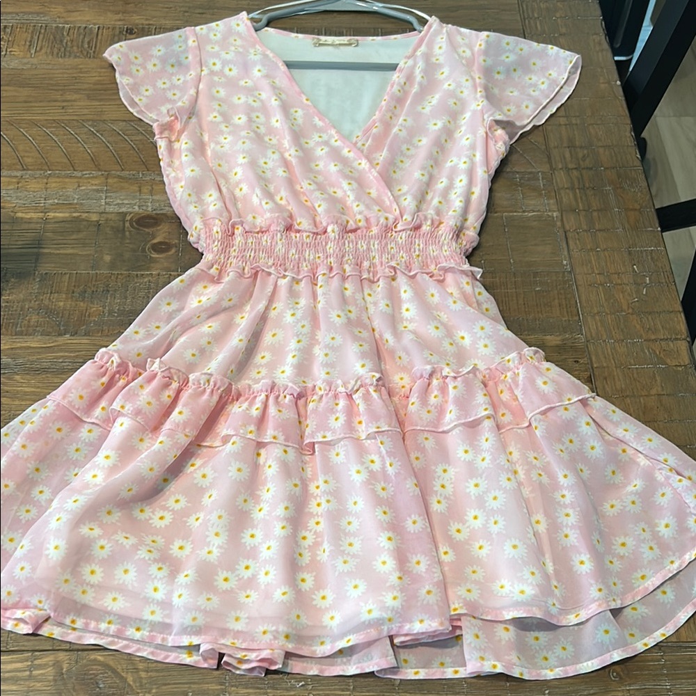 Pink Floral Dress